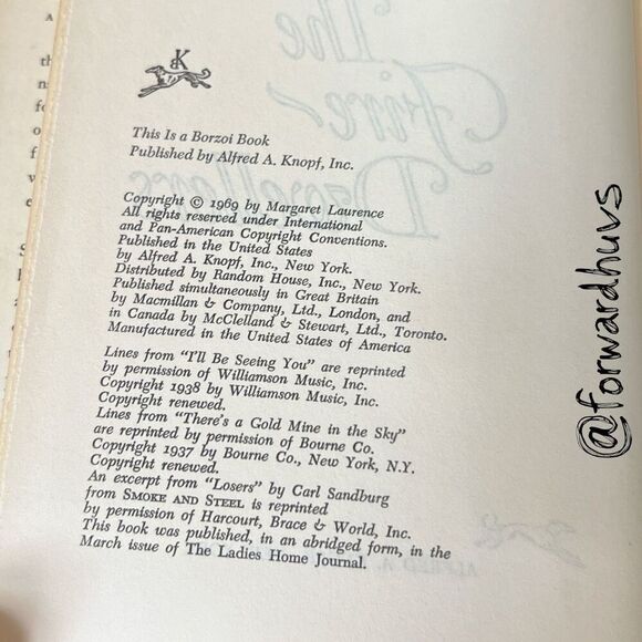 The Fire Dwellers by Margaret Laurence – Book Club Edition, 1971 - Picture 8 of 10